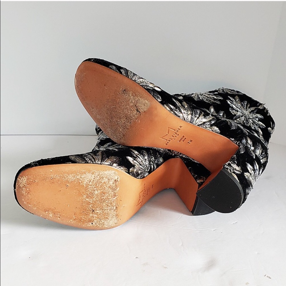Marc Fisher Velvet Sequin Boot - Picture 7 of 7